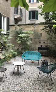garden staging Garden staging cortile Milano